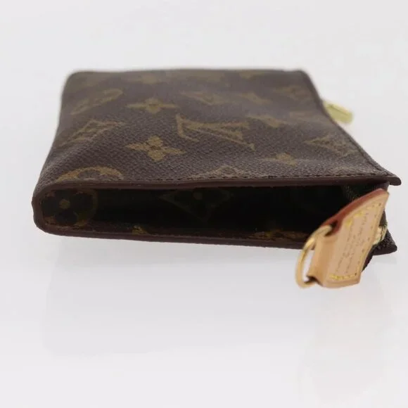 LOUIS VUITTON Monogram Bucket PM Accessory Pouch LV Auth 155367